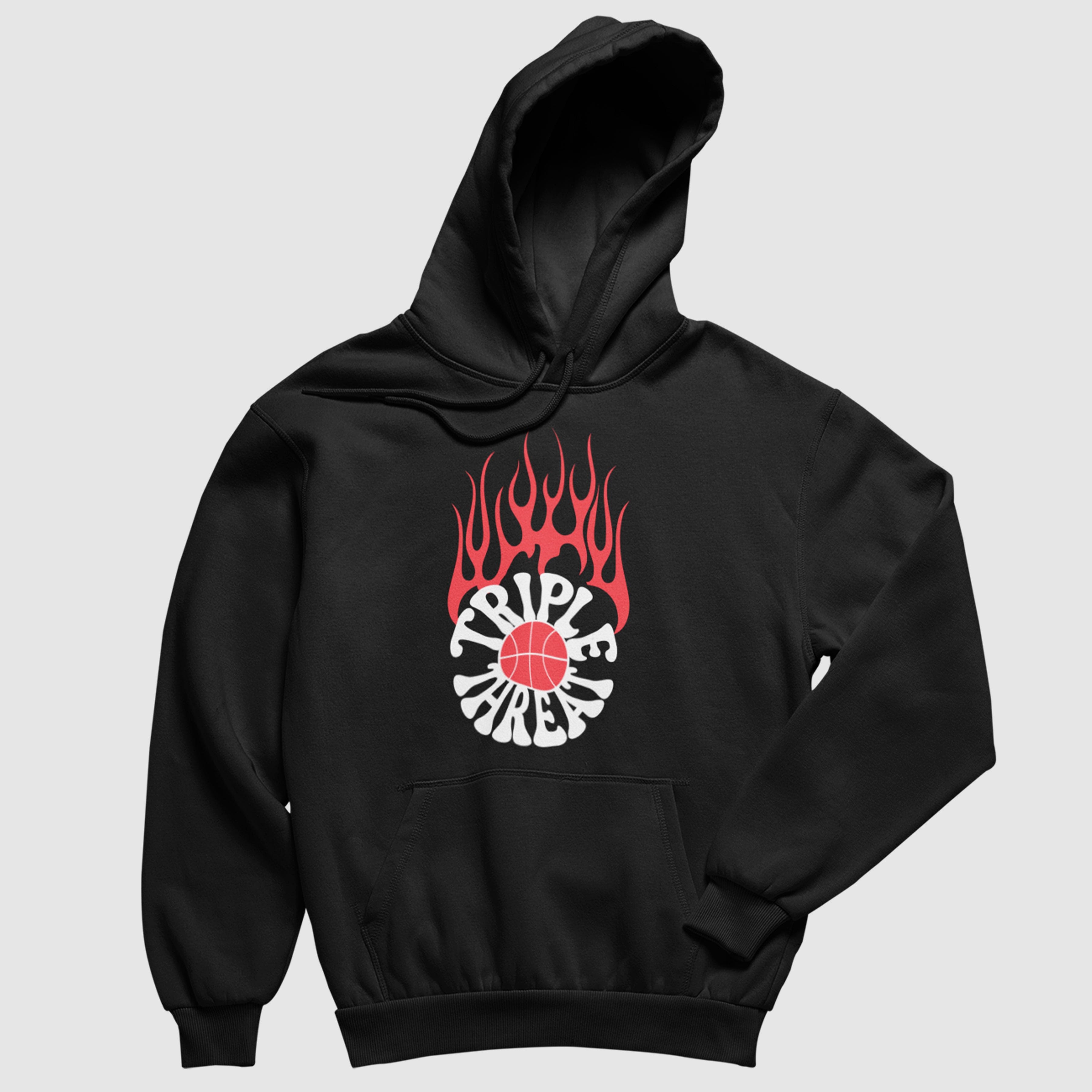 バスケットボール ballaholic 3Tone ANYWHERE Hoodie tripleThreat.hoodie.blk.jpg?v=