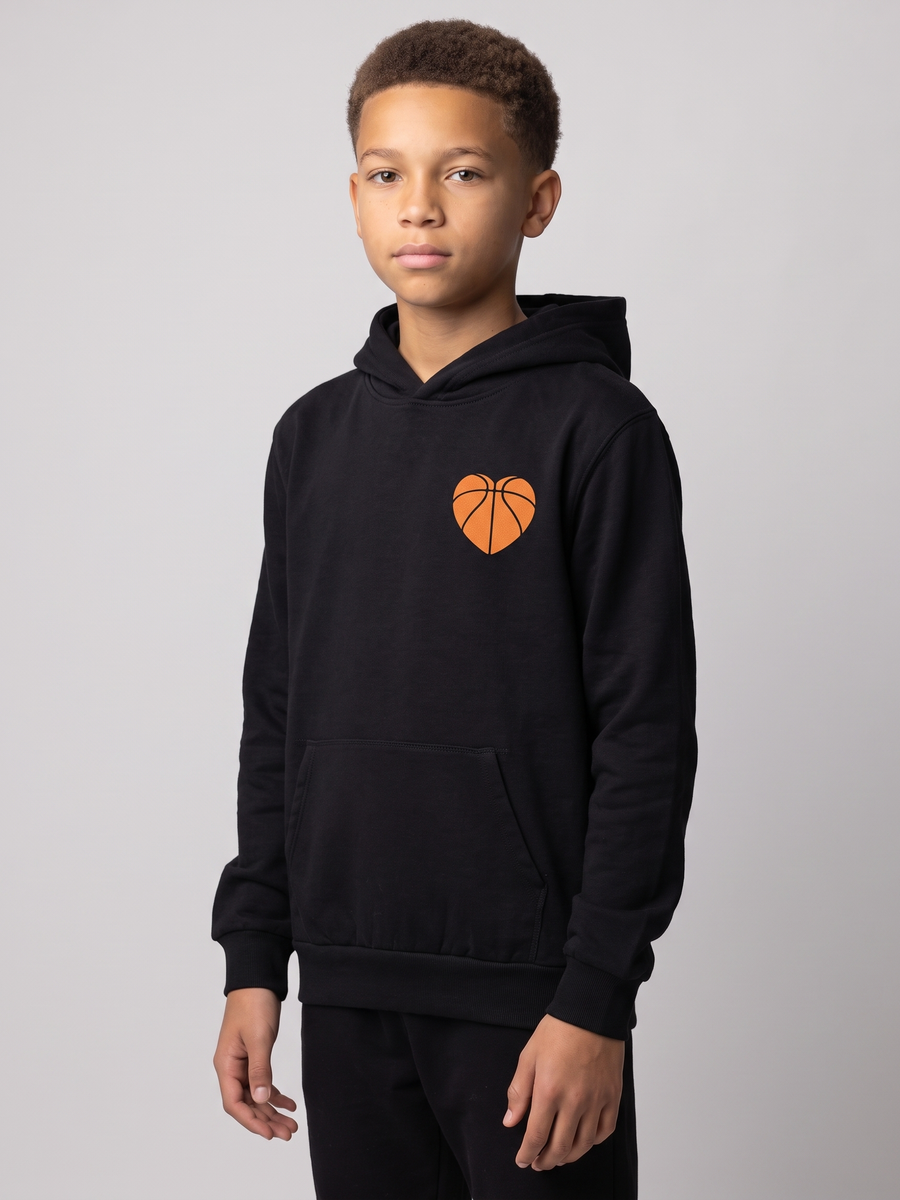 Youth Hoop Heart Hoodie
