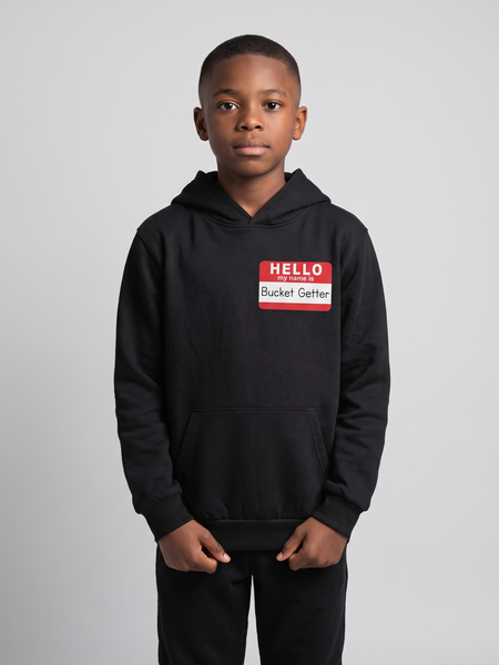 Youth Bucket-getter Name Tag Hoodie