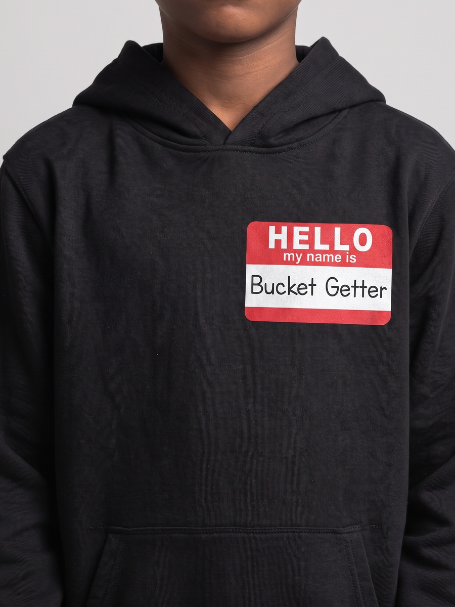 Youth Bucket-getter Name Tag Hoodie