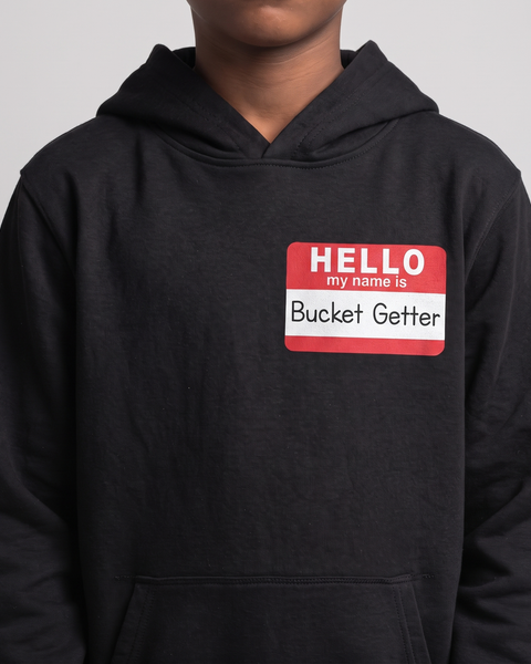 Youth Bucket-getter Name Tag Hoodie