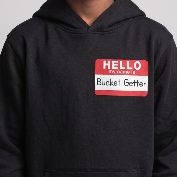 Youth Bucket-getter Name Tag Hoodie