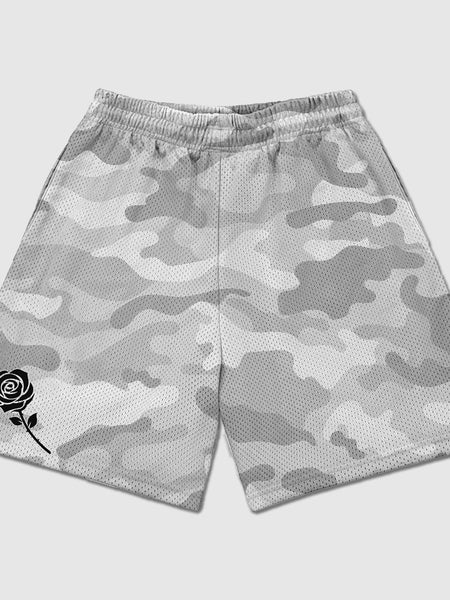 White Camo Shorts
