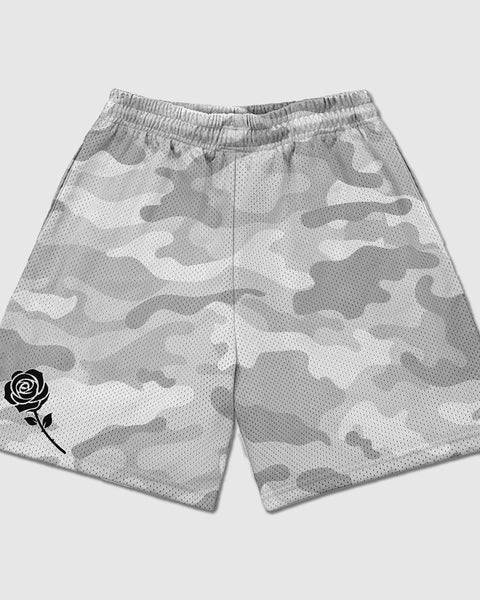 White Camo Shorts