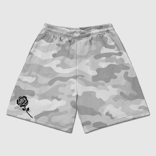 White Camo Shorts