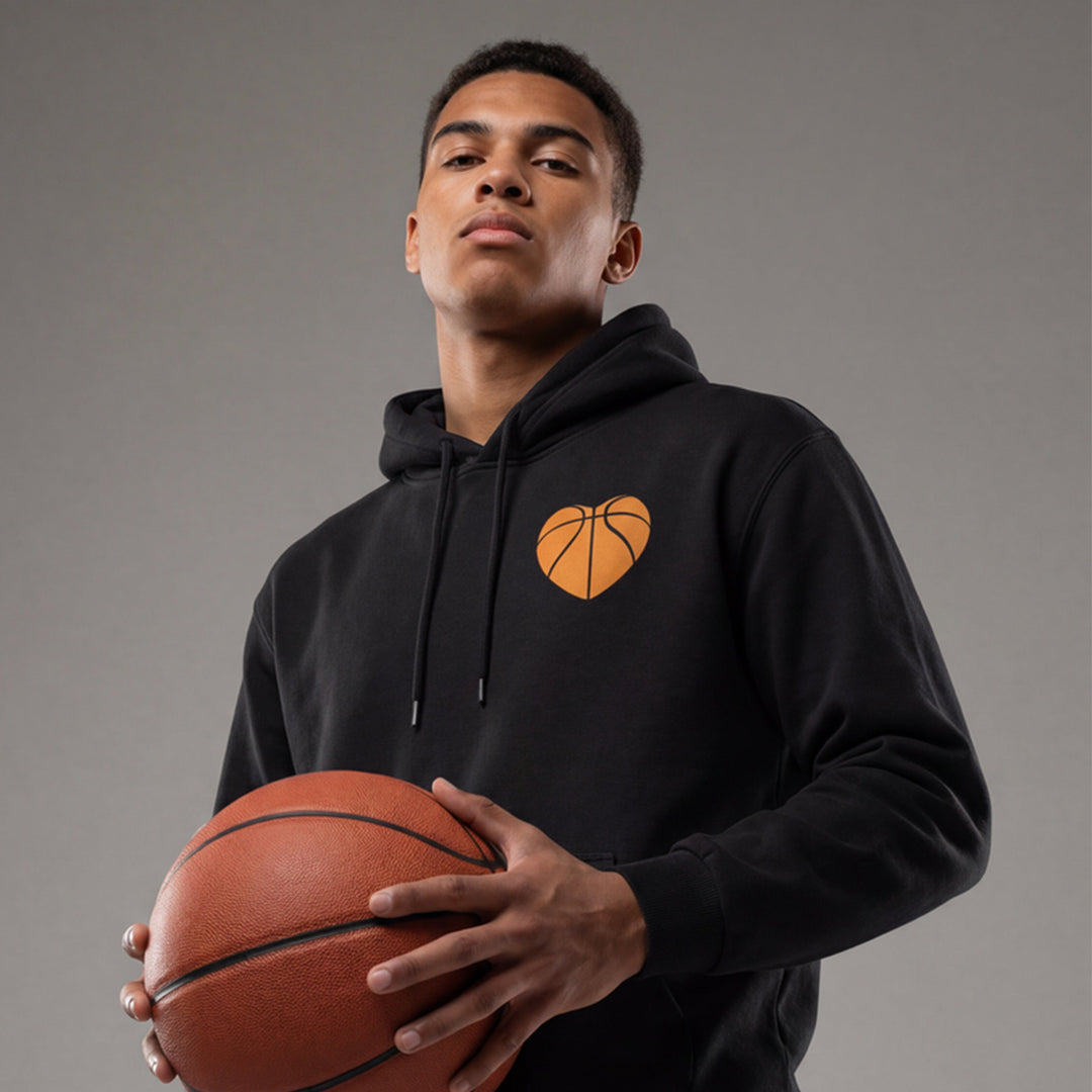 Youth Hoop Heart Hoodie