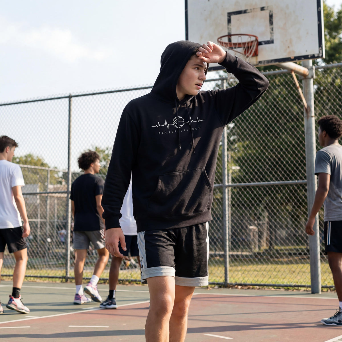 Youth Hoop Heartbeat Hoodie