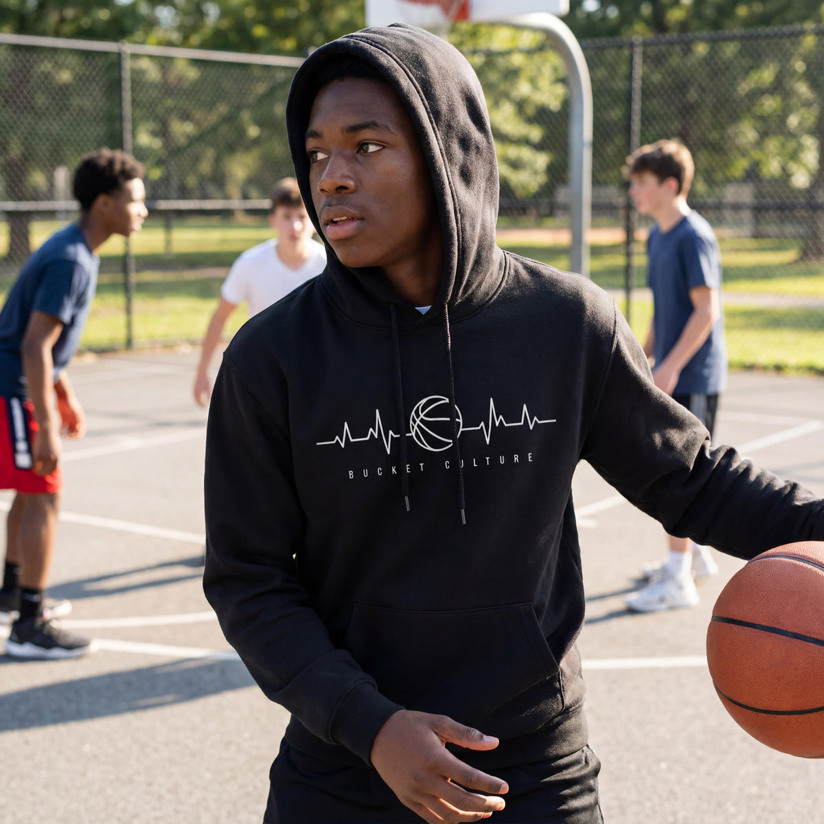 Youth Hoop Heartbeat Hoodie
