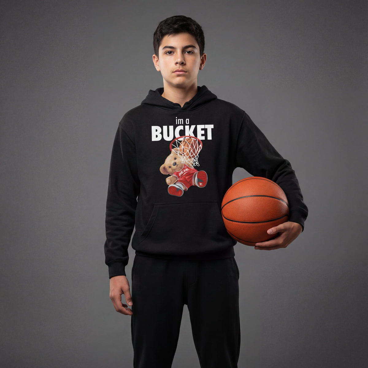 Youth I'm A Bucket Hoodie