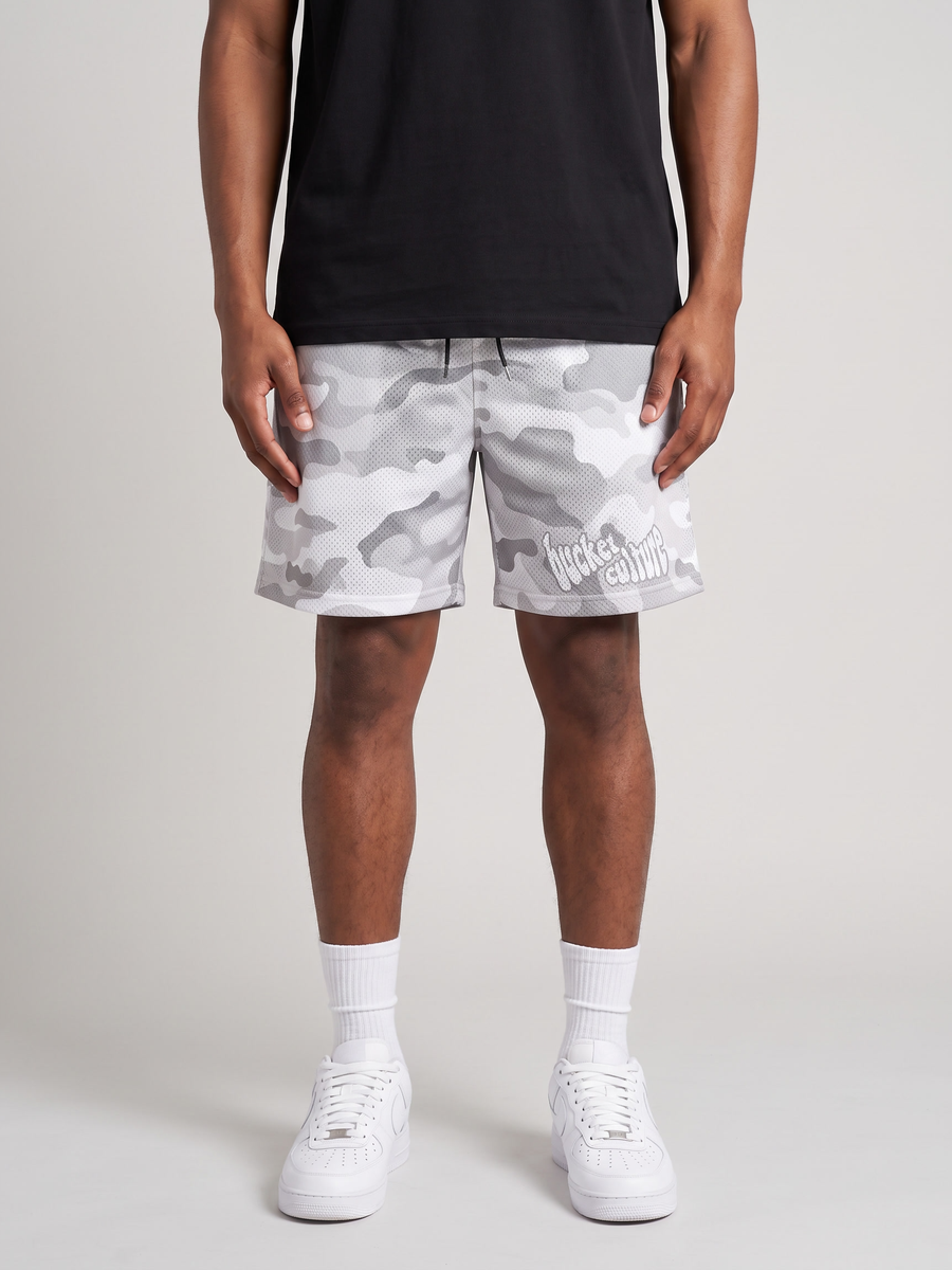 White Camo Shorts