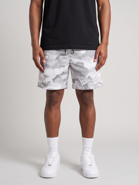 White Camo Shorts
