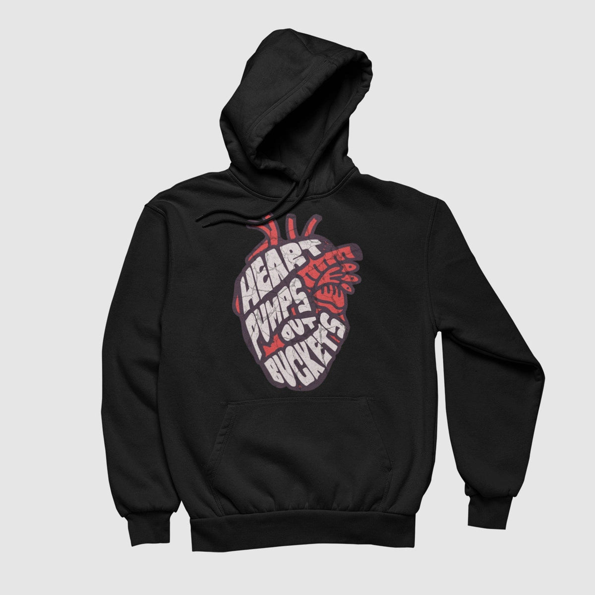 Youth Heart Pumps Out Buckets Hoodie